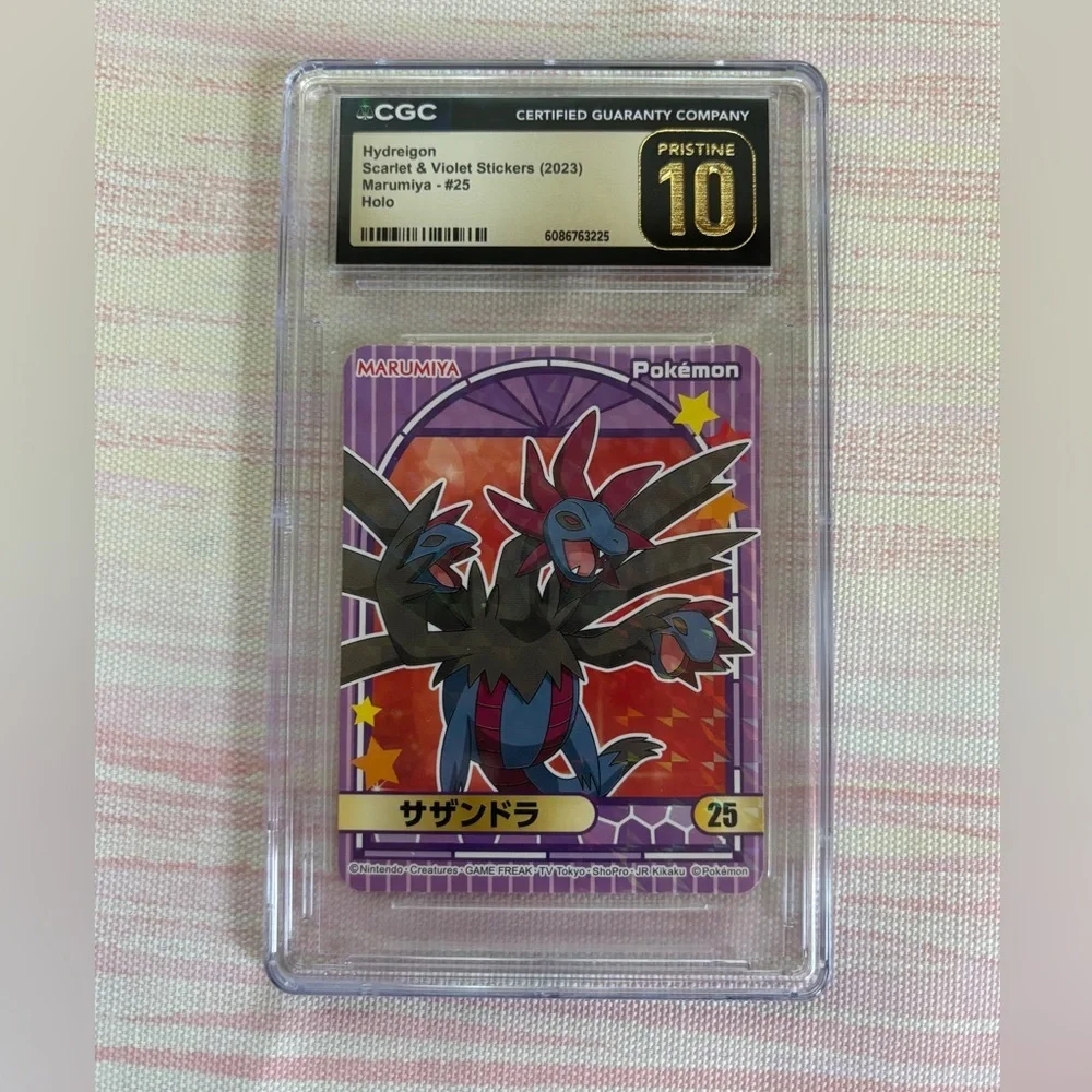 2023 MARUMIYA POKEMON STICKERS #25 HYDREIGON‎ PSA 10